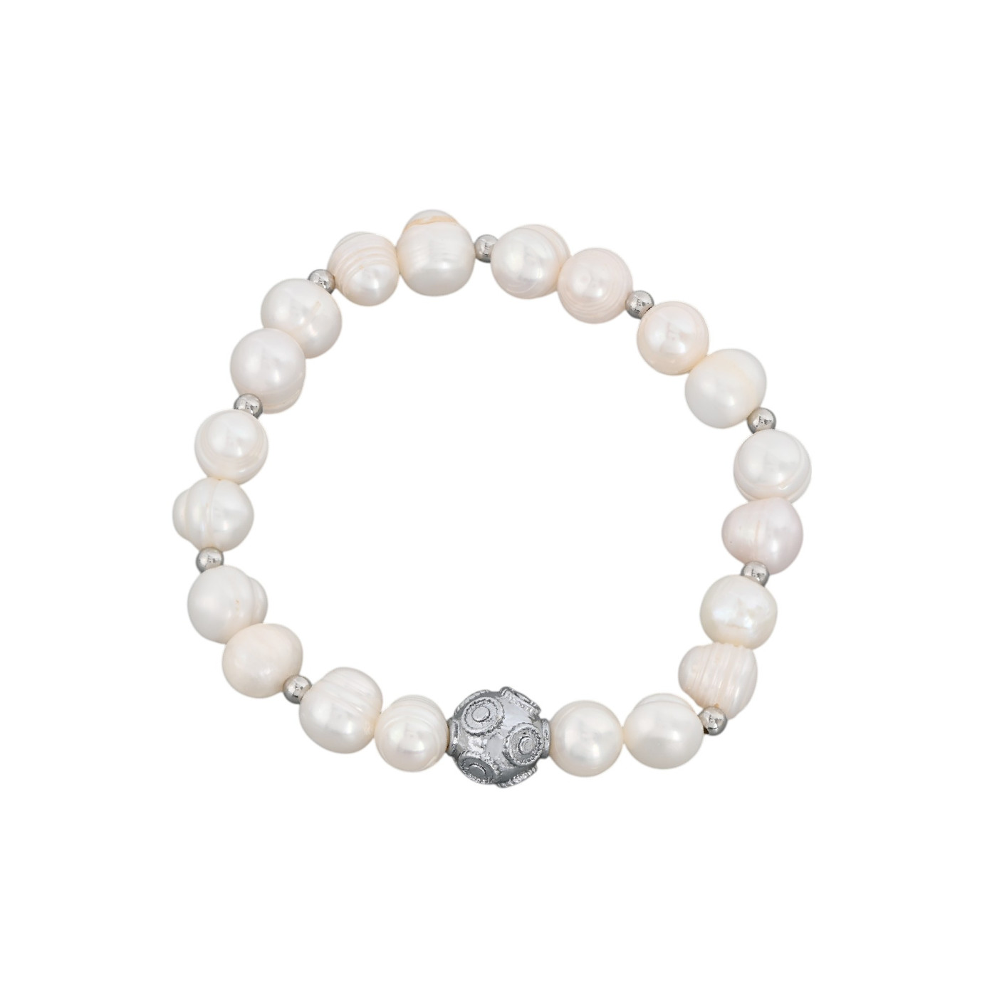 Gold plated pearls bracelet bola de viana GB