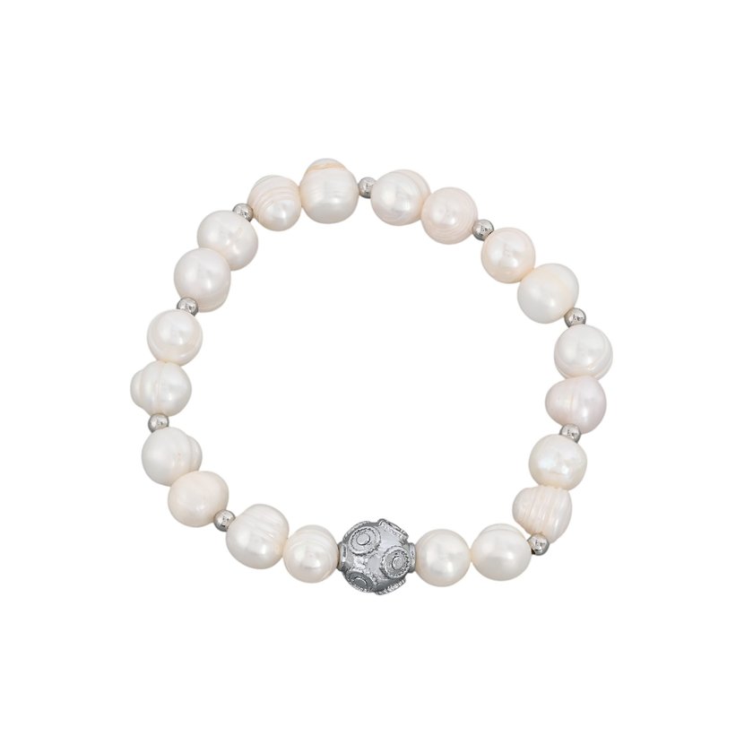 Bracelet perles en plaqué or bola de viana GB