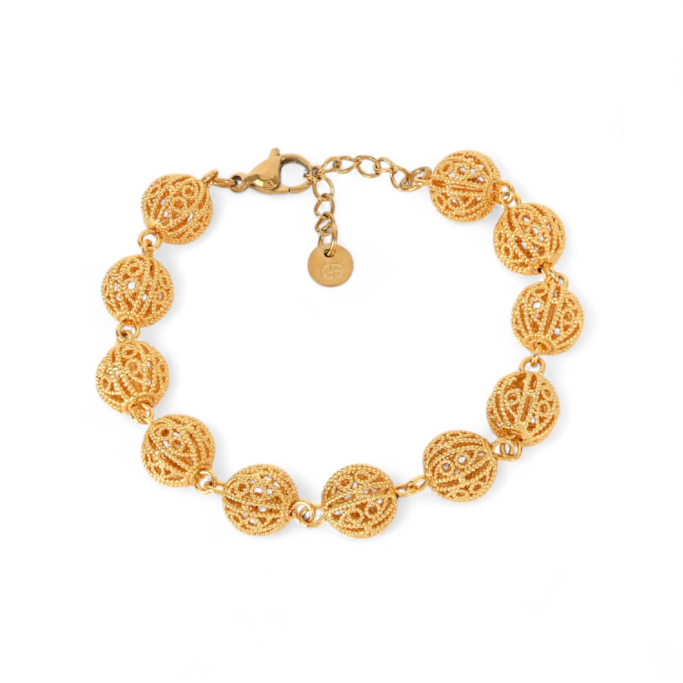 Bracciale semi preziose bolas de viana 10mm GB