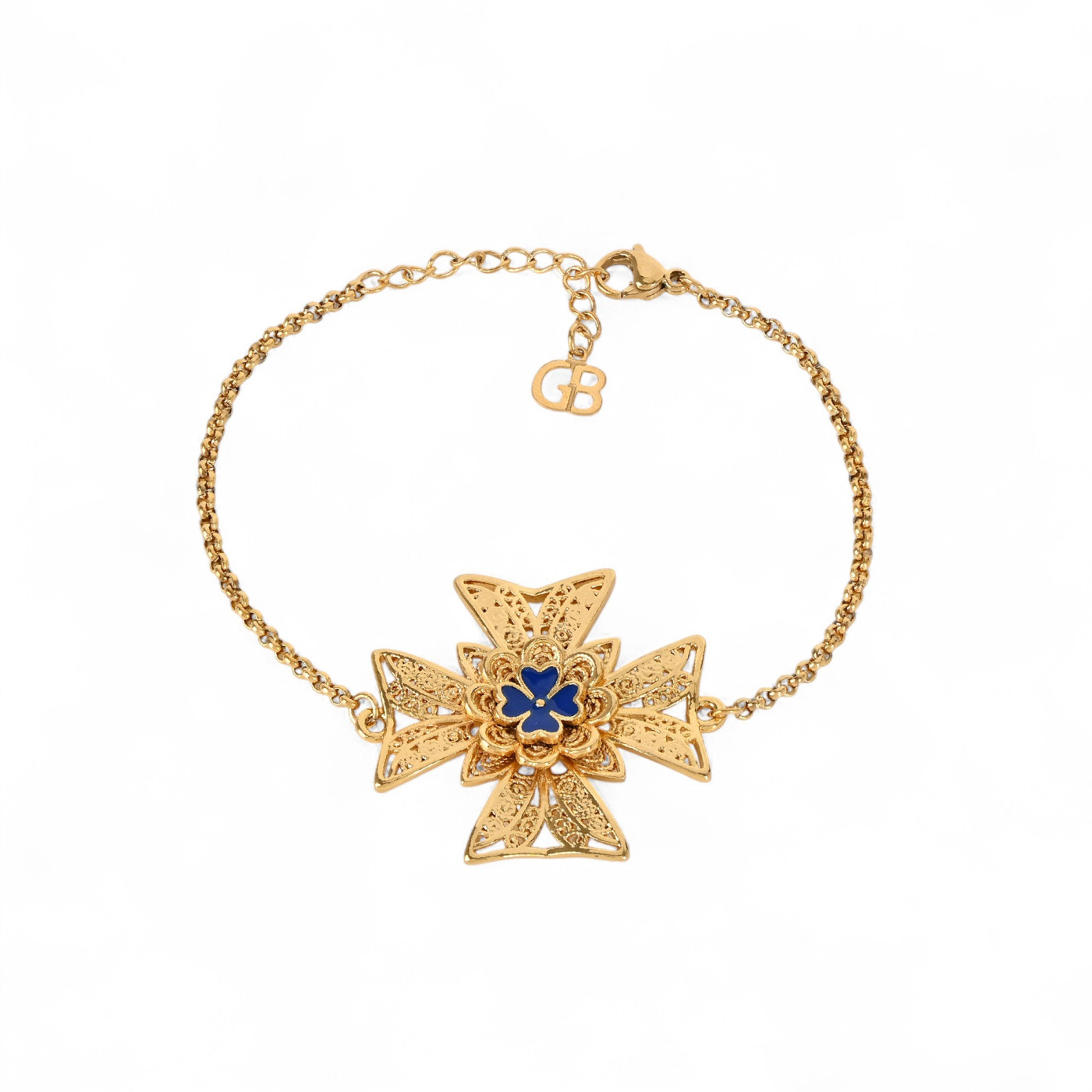 Bracciale semi preziosi cruz de malta GB