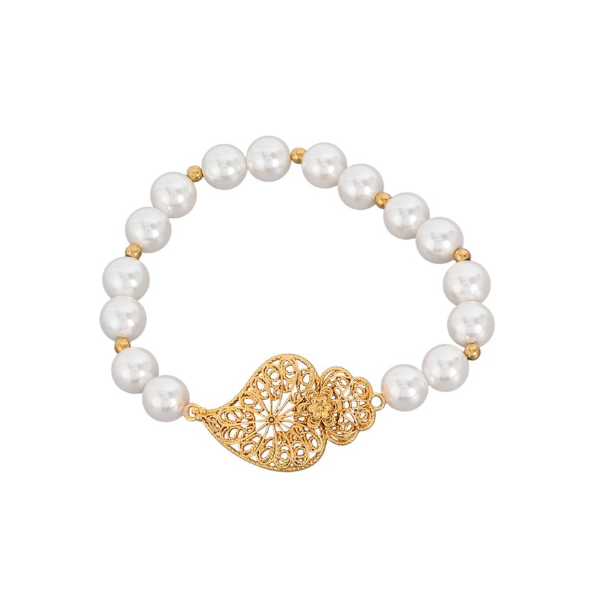 Bracelet perles coração de viana tournesol GB
