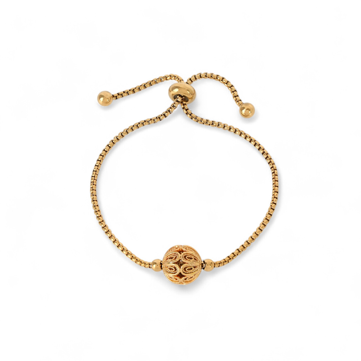 Bracciale regolabile semi-gioiello con perle viana GB