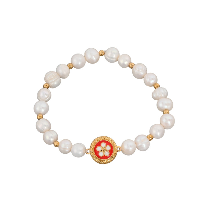 Bracciale Encantos Portugal con perle e caramujo