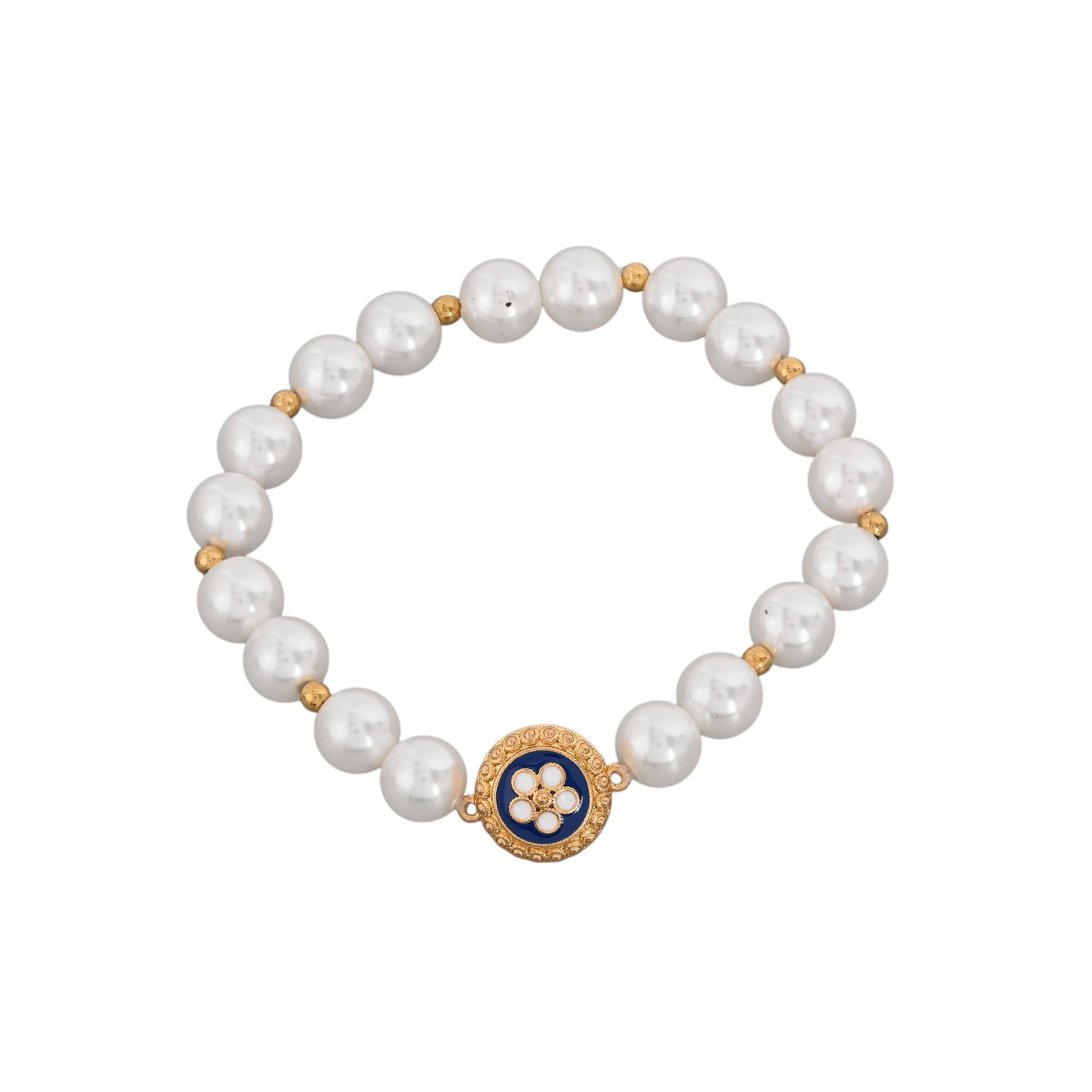 Pulseira Encantos Portugal pérolas e caramujo