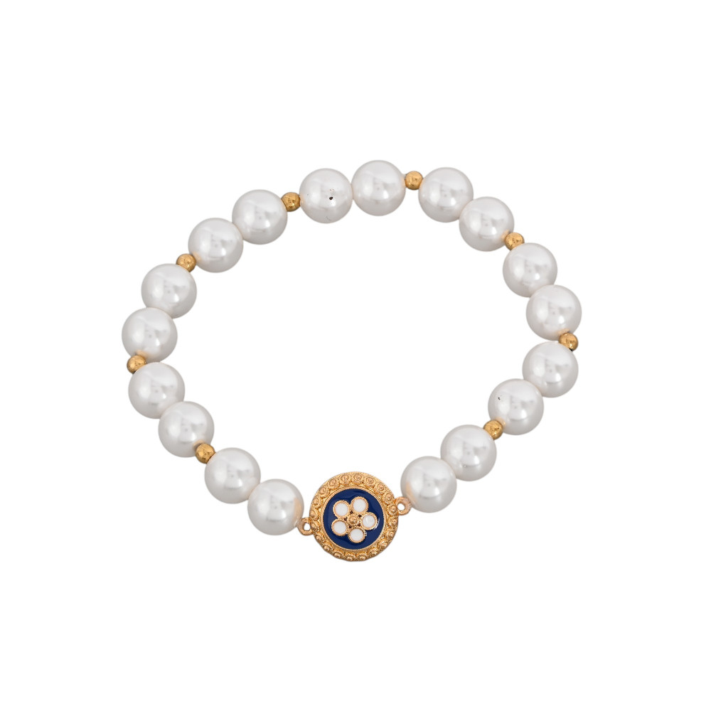 Pulseira Encantos Portugal pérolas e caramujo