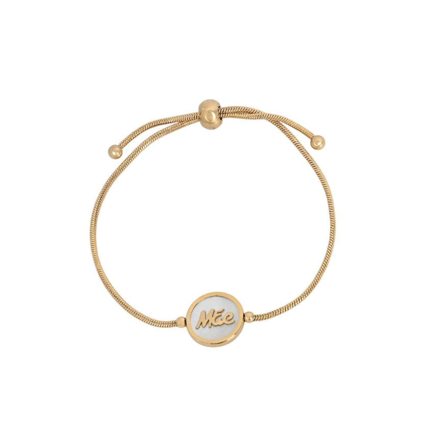 Bracciale regolabile in acciaio mãe GB
