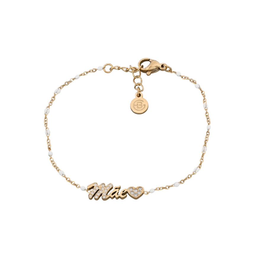 Bracelet en acier mot mãe GB