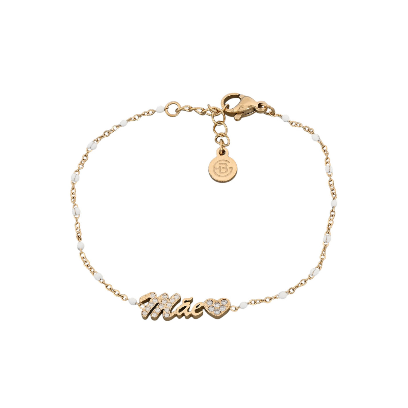Bracelet en acier mot mãe GB