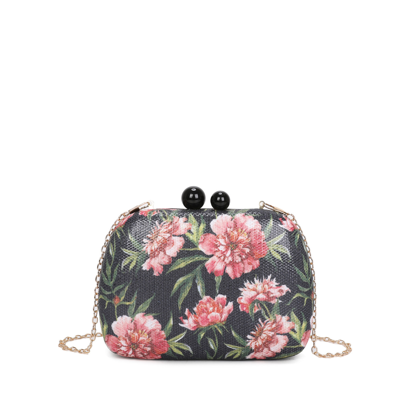 Pochette de señora con estampado floral