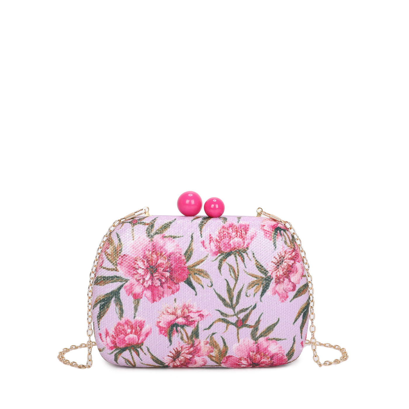 Pochette de señora con estampado floral