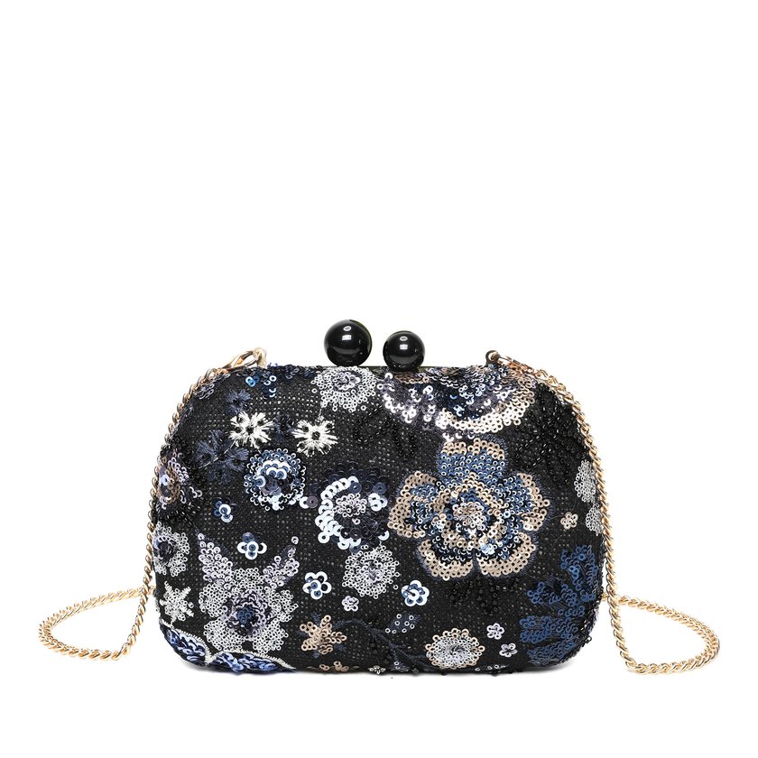 Women's clutch with floral pattern