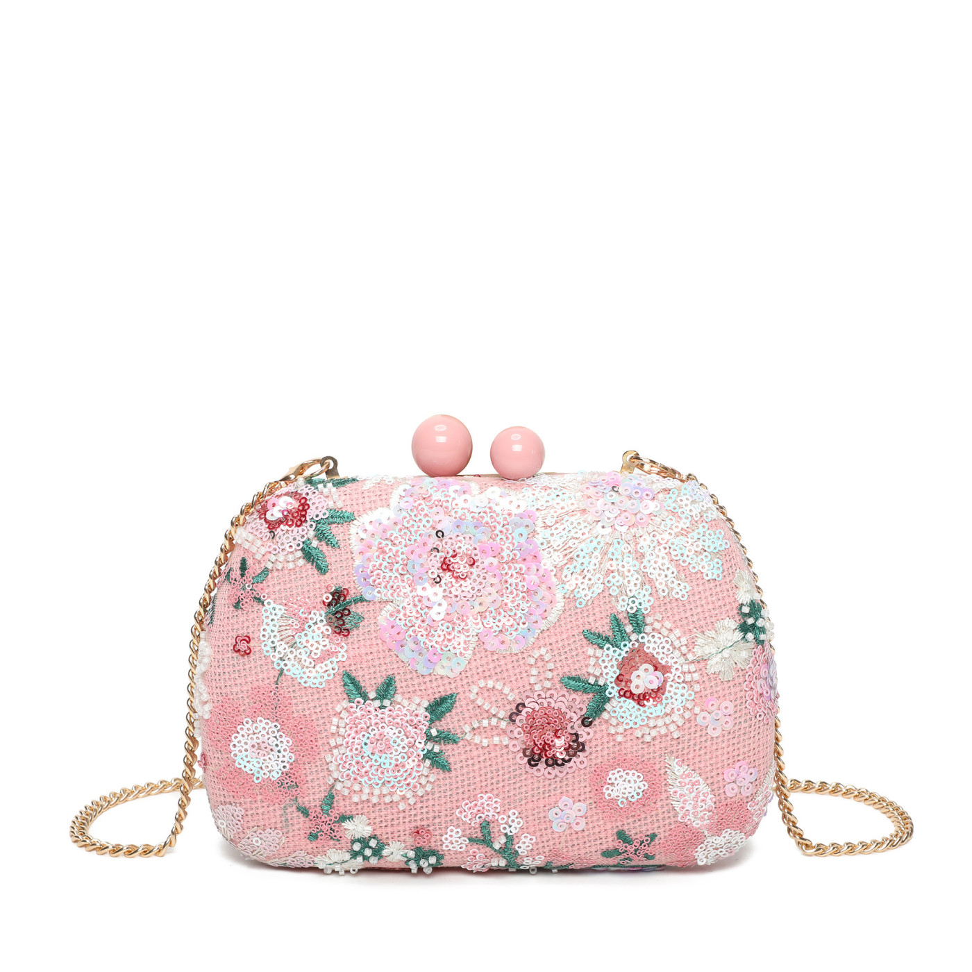 Women's clutch with floral pattern