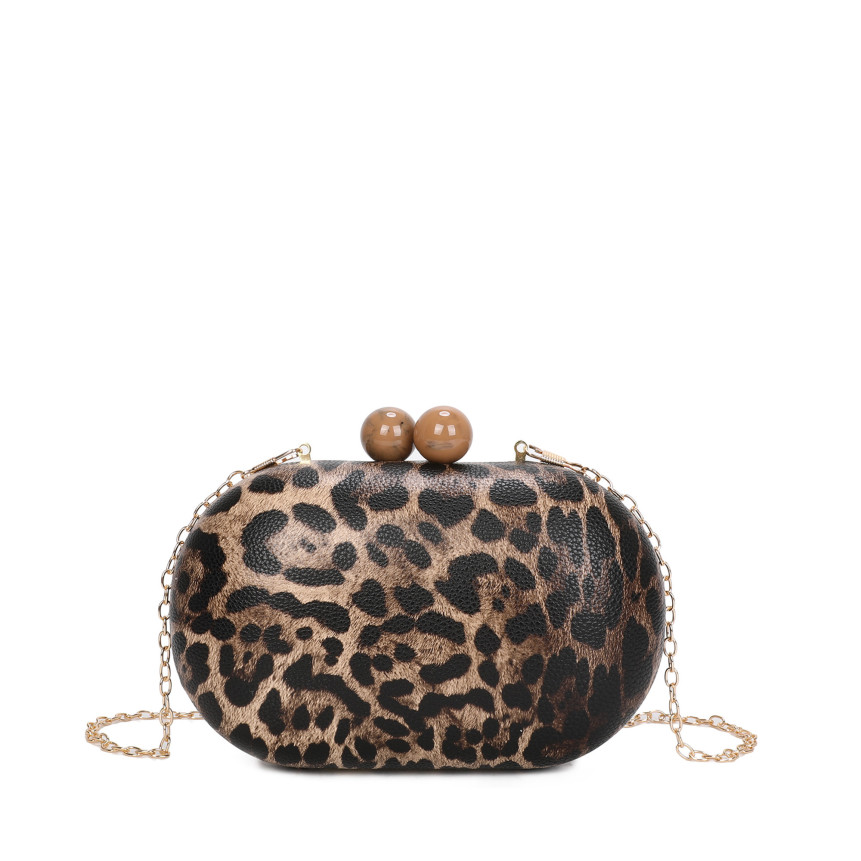 Women's clutch with tigress pattern