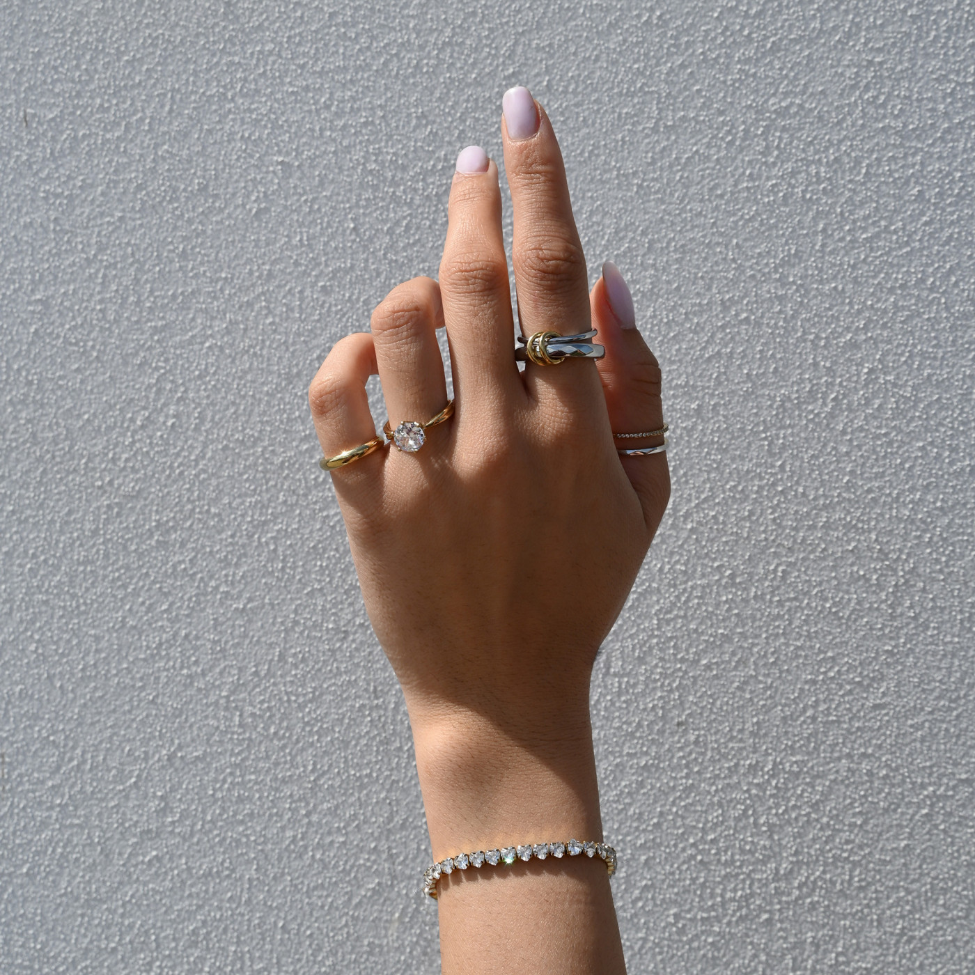 Bague Delicate deux alliances