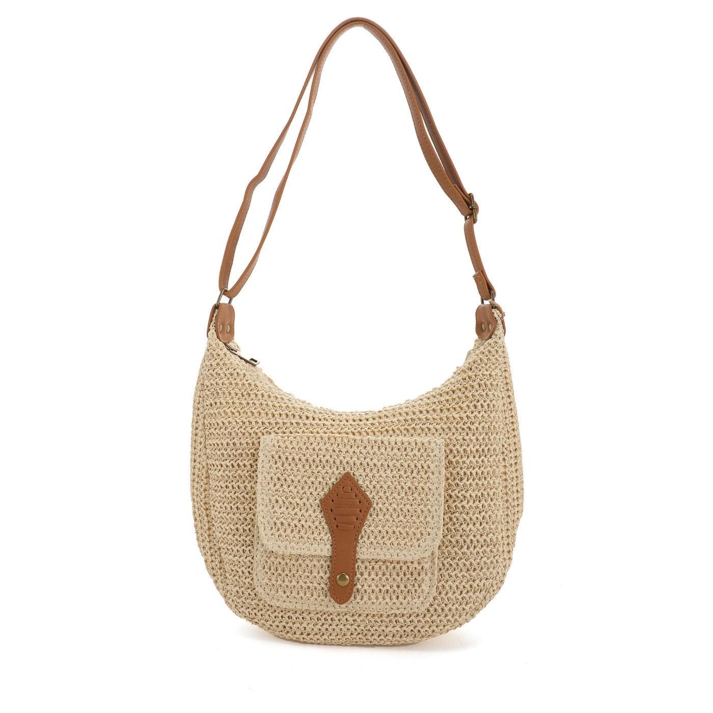 Sac à épaule en raphia