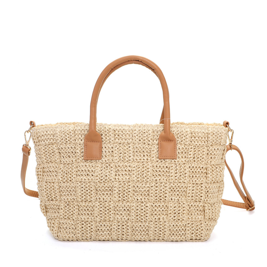 Bolso Shopper en rafia