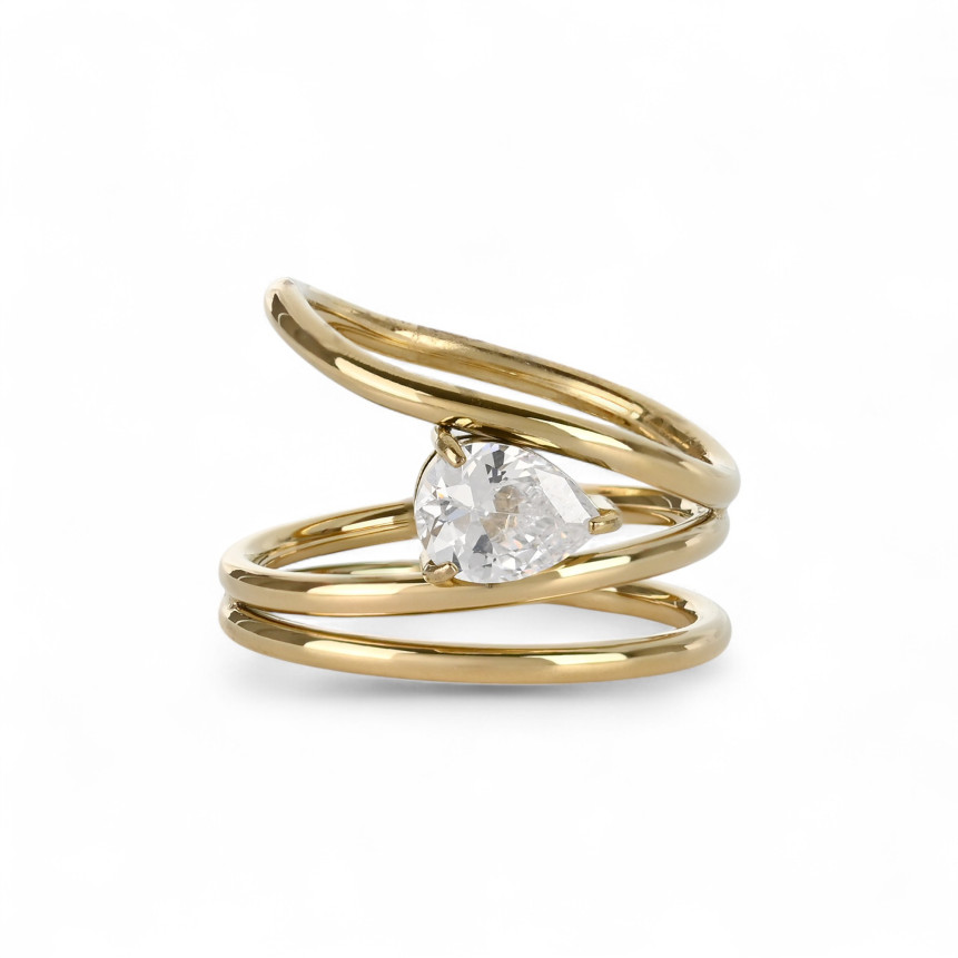 Anel Glamour com gota