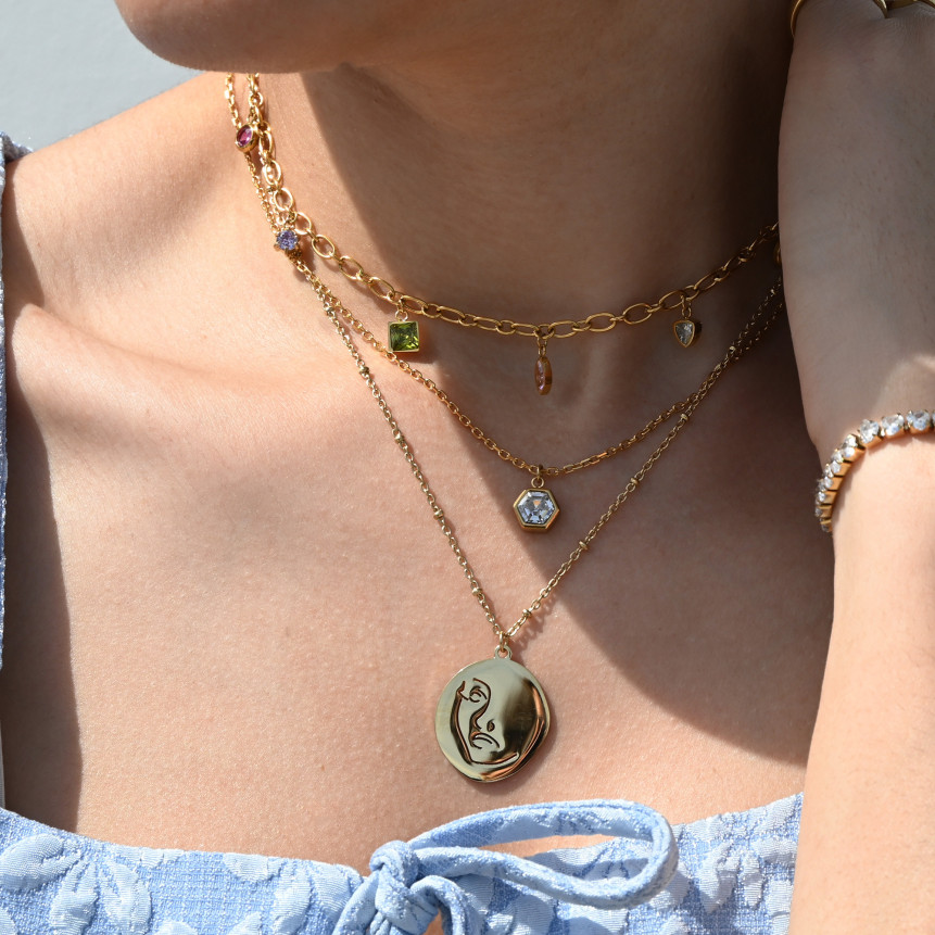 Collar Delicate con cristales naturales