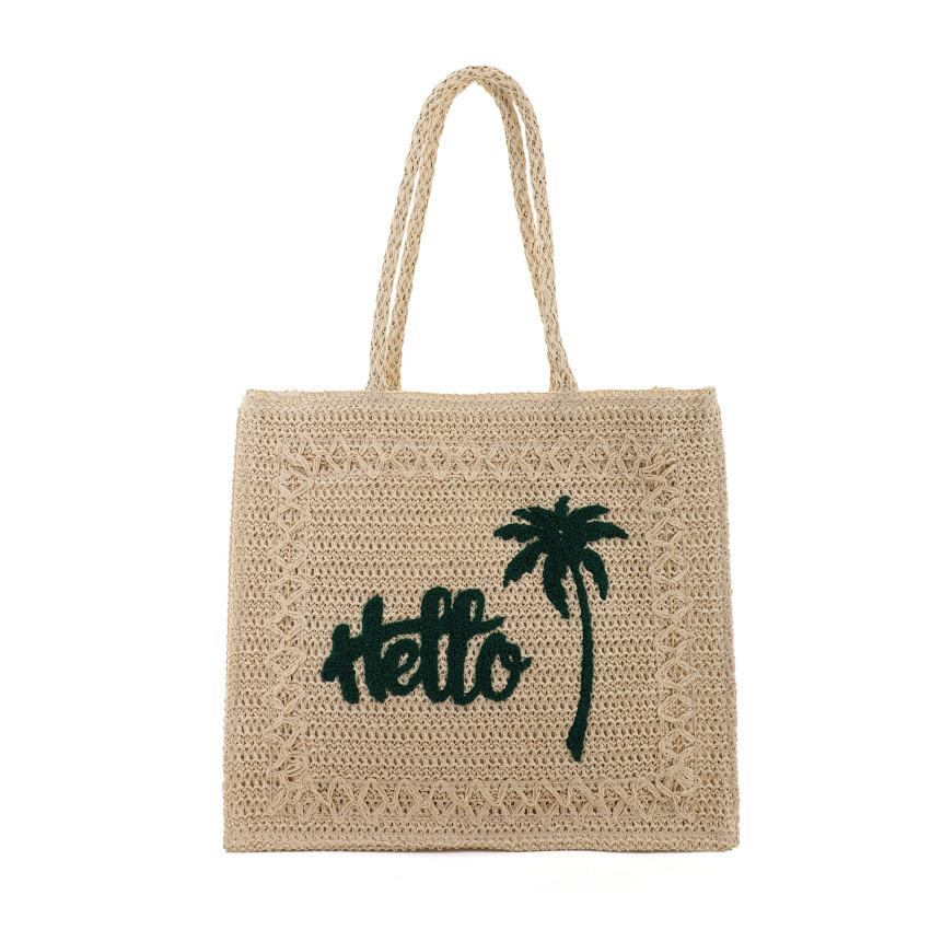 Bolso Shopper de paja