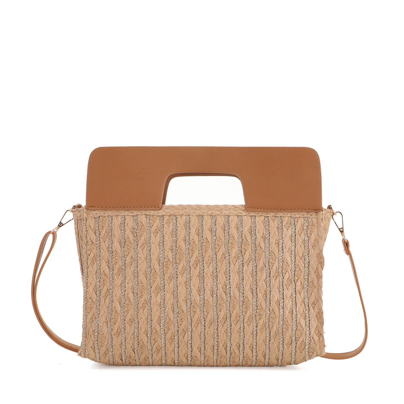 Borsa a spalla in rafia