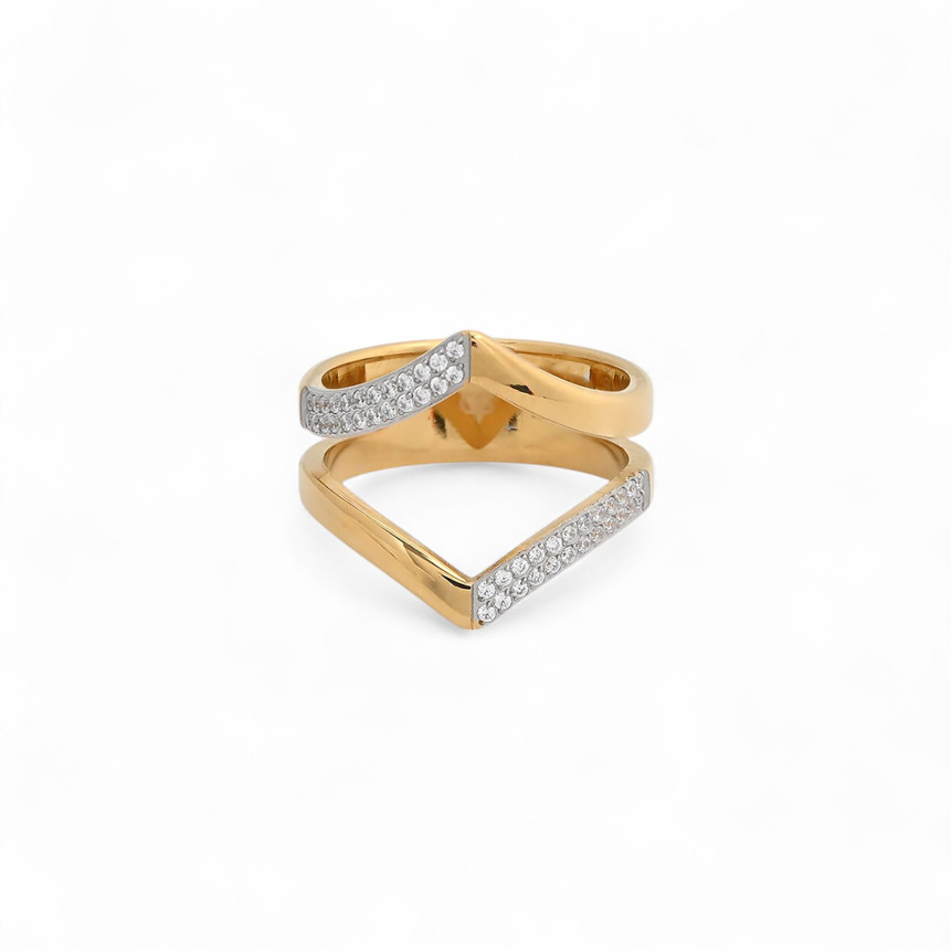 Glamour ring with zirconia