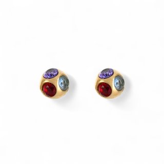 Glamour earrings with zirconia