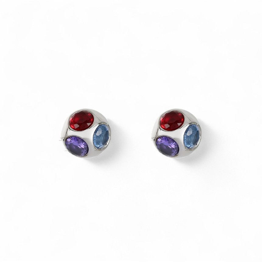 Glamour earrings with zirconia