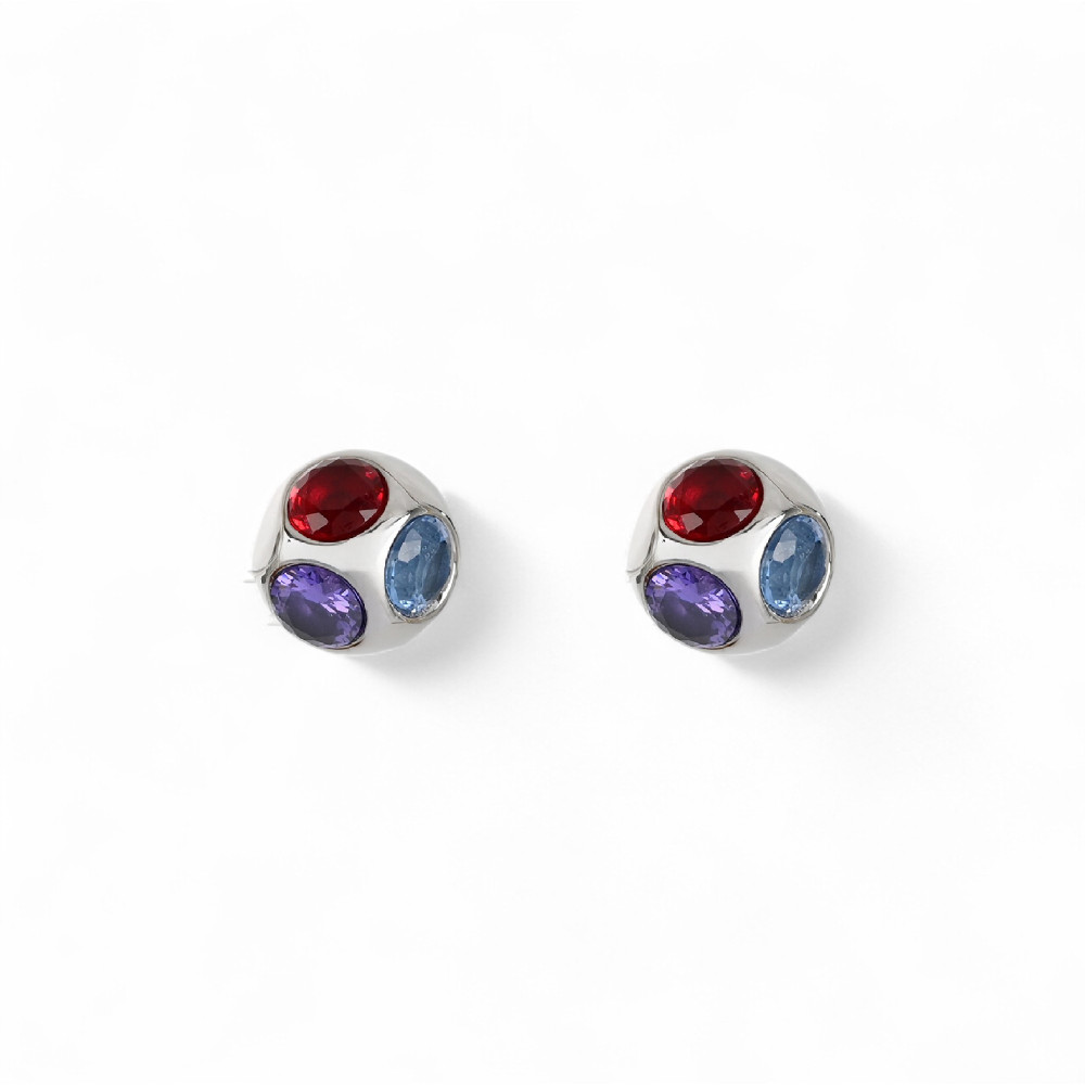 Boucles d'oreilles Glamour avec zirconia