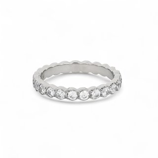 Aliança Delicate com zircônias