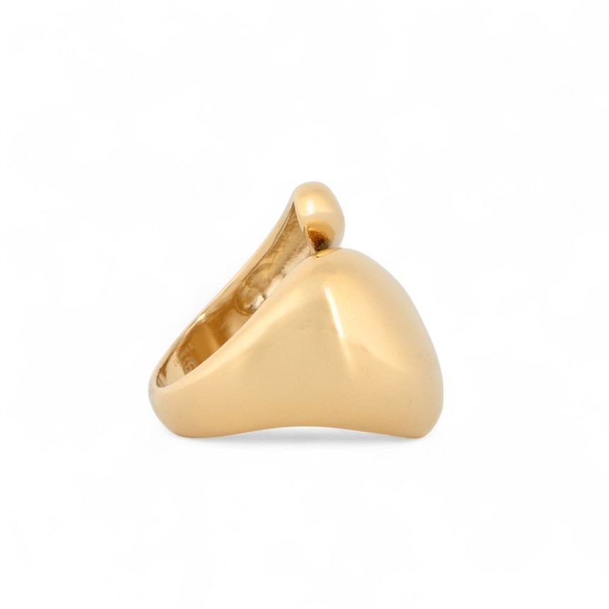 Anillo de acero inoxidable con gomos