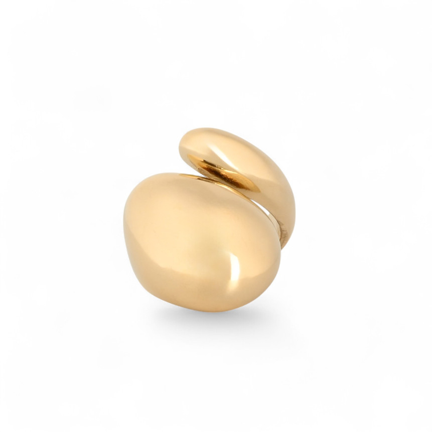 Anillo de acero inoxidable con gomos