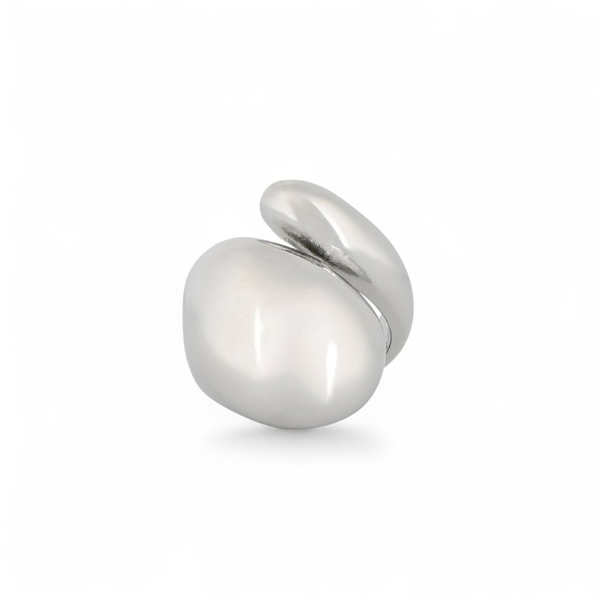 Anillo de acero inoxidable con gomos