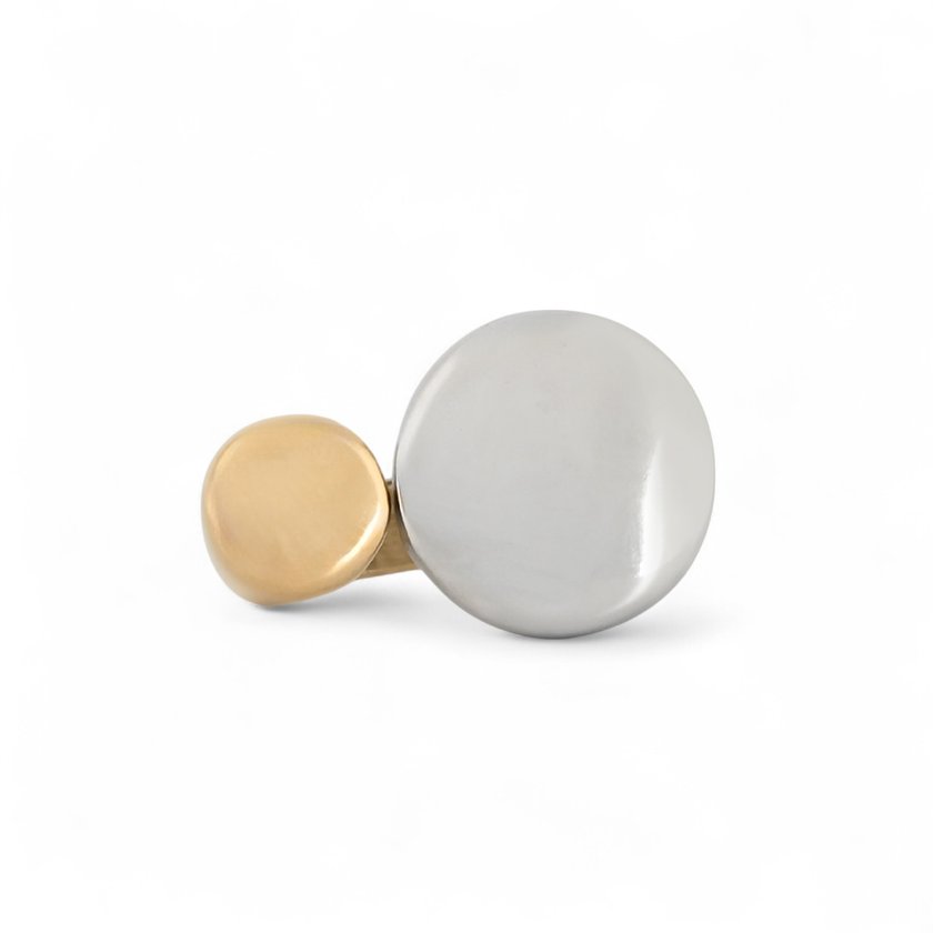 Bague en acier inoxydable de style basique