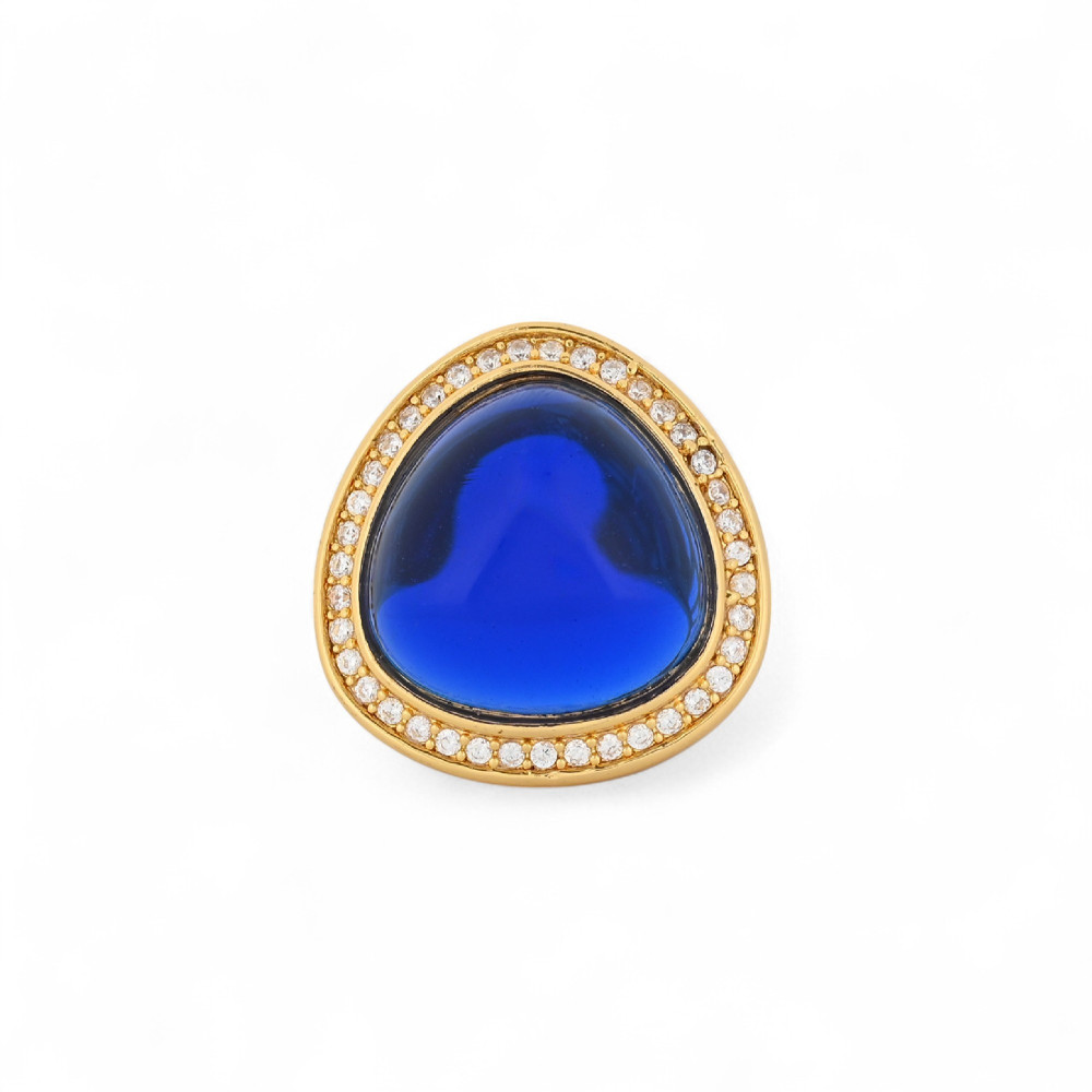 Anel BeLove com pedra triangular