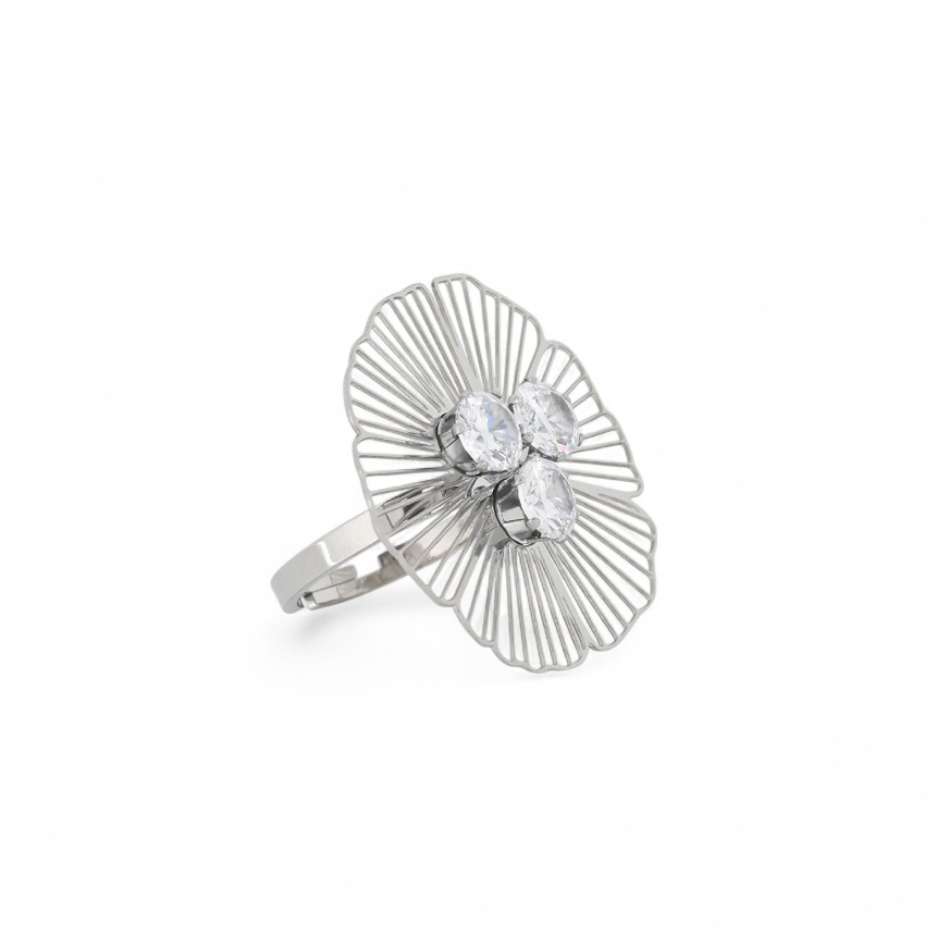 Bague avec trois diamants GB