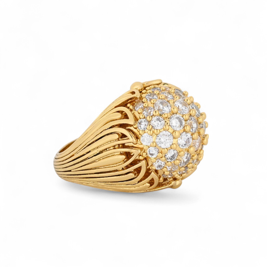 Bague semi précieuse ronde GB
