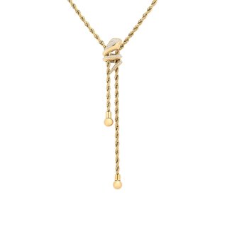 Delicate necklace with zirconia