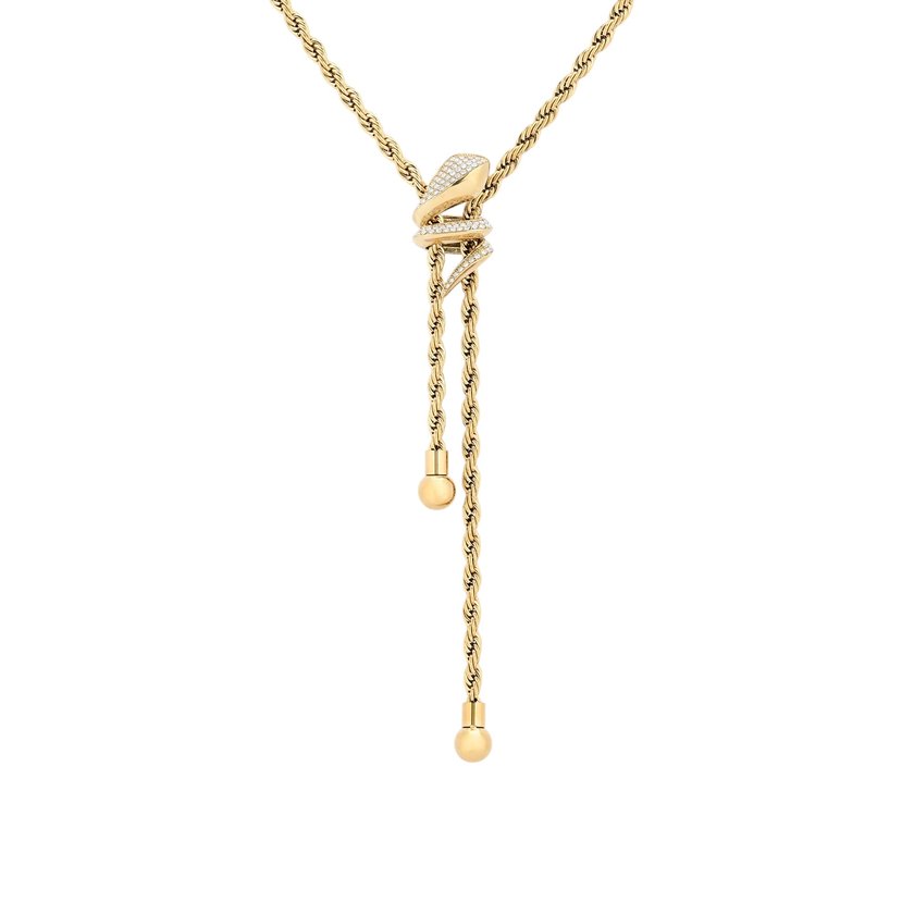 Delicate necklace with zirconia