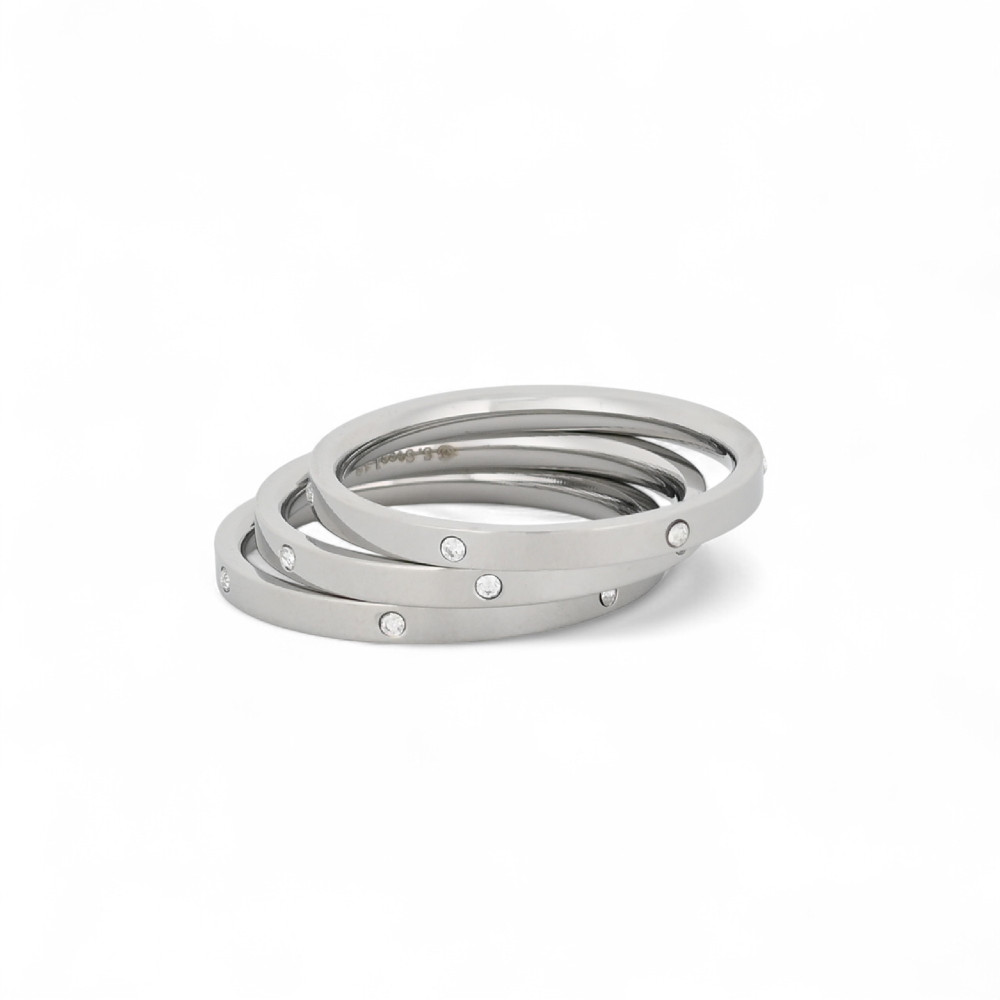 Anello triplo in acciaio inox GB