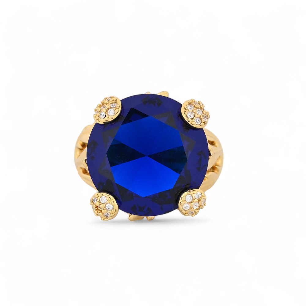 Semi precious ring with stone GB
