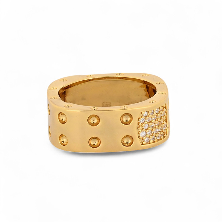 Square semi precious ring GB