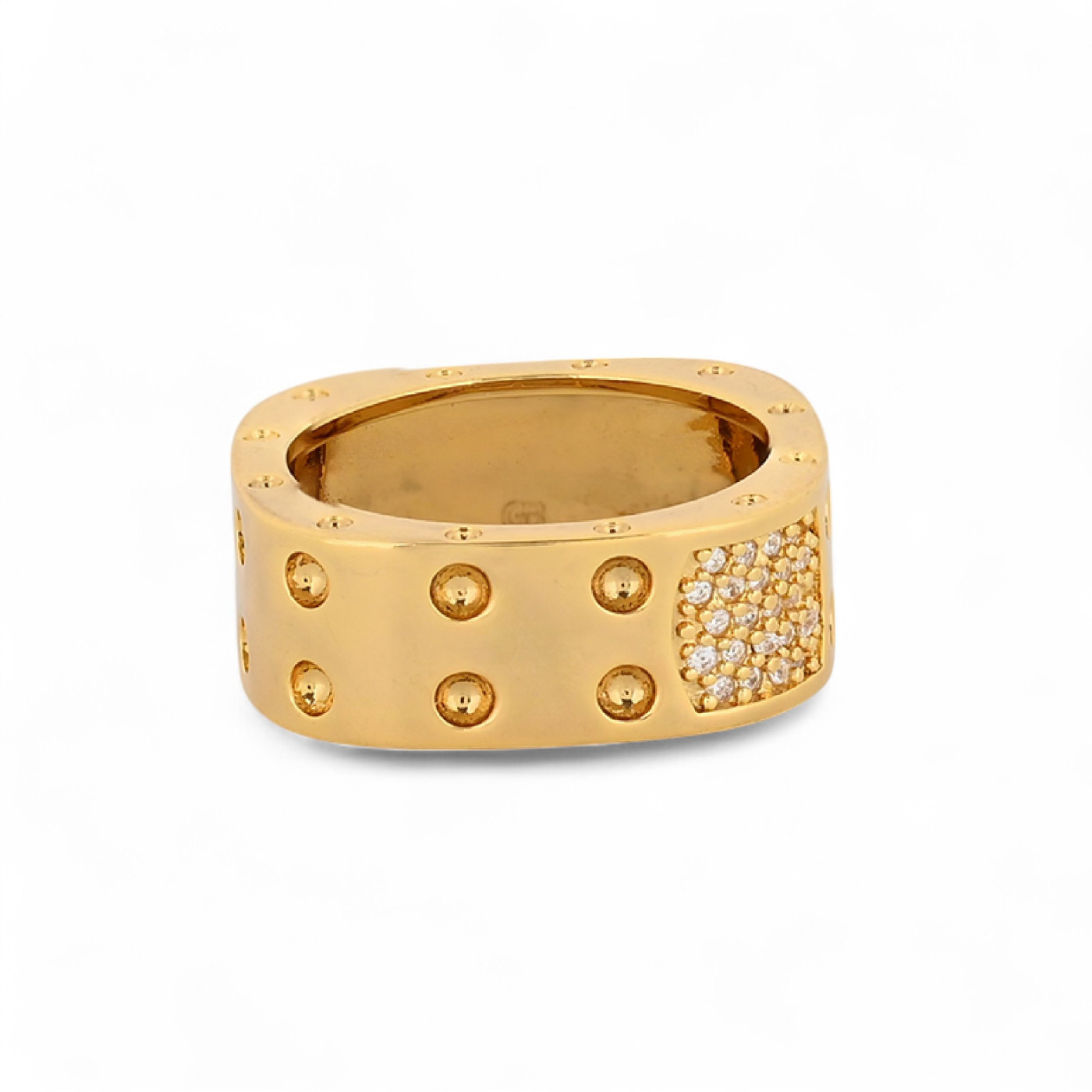 Square semi precious ring GB