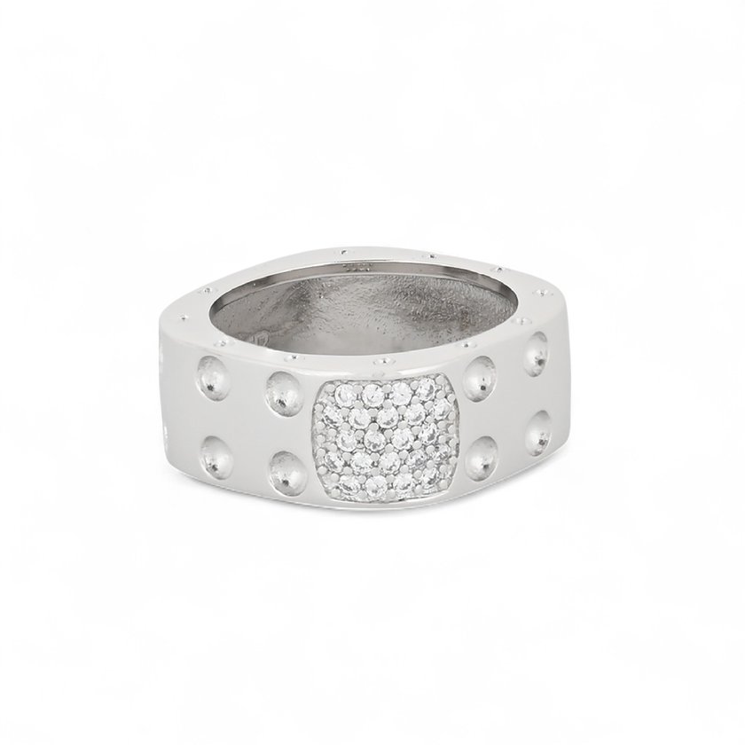Square semi precious ring GB