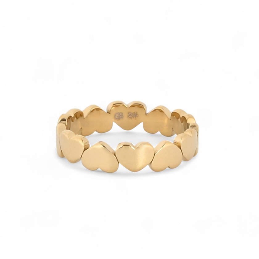 Steel ring heart basic GB