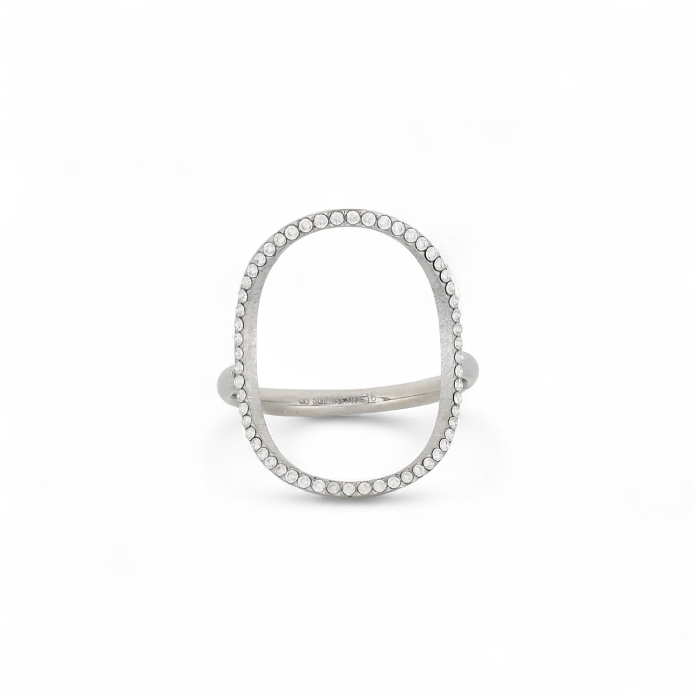 Anillo ancho acero con círculo GB