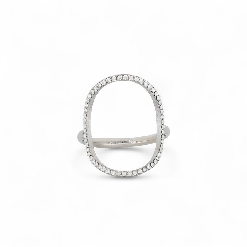 Steel wide ring avec circle GB