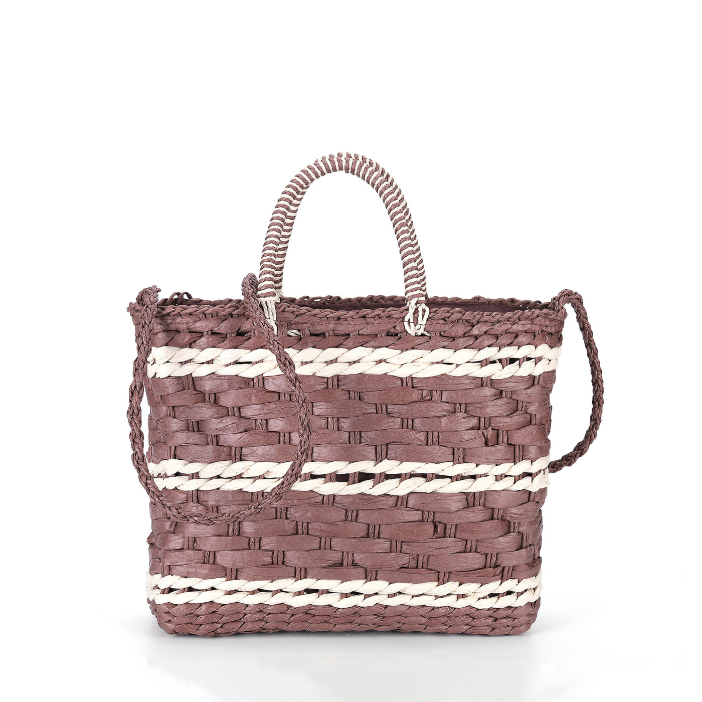 Raffia shopper bag