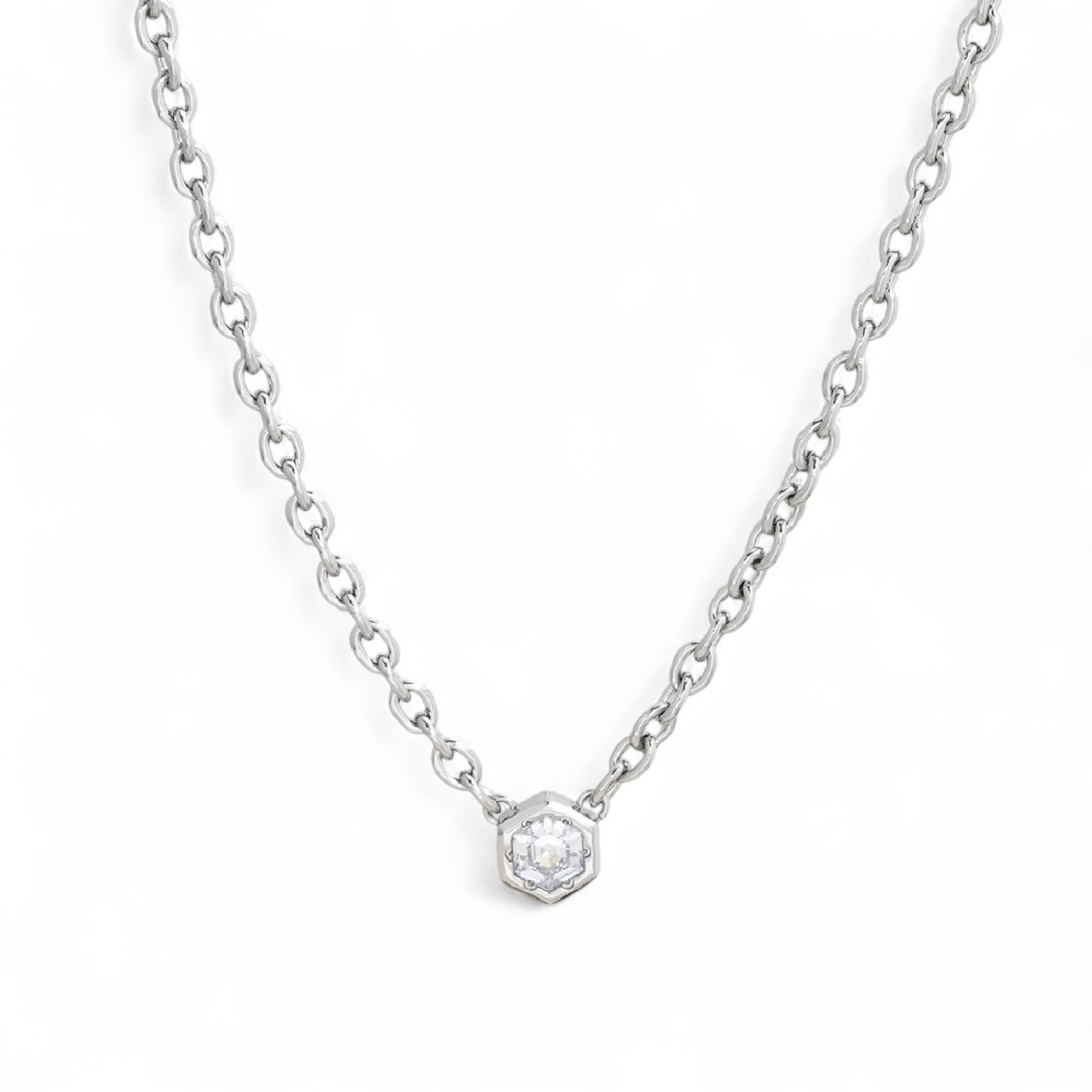 Colar Glamour com zircônia