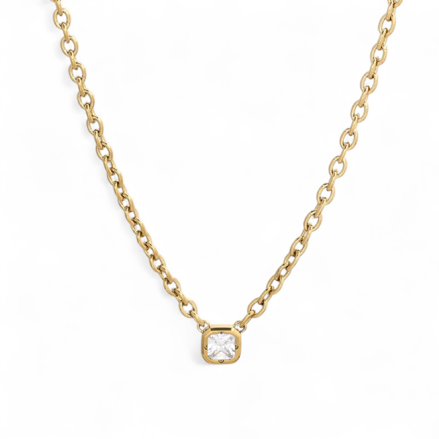 Collier Glamour avec zirconia