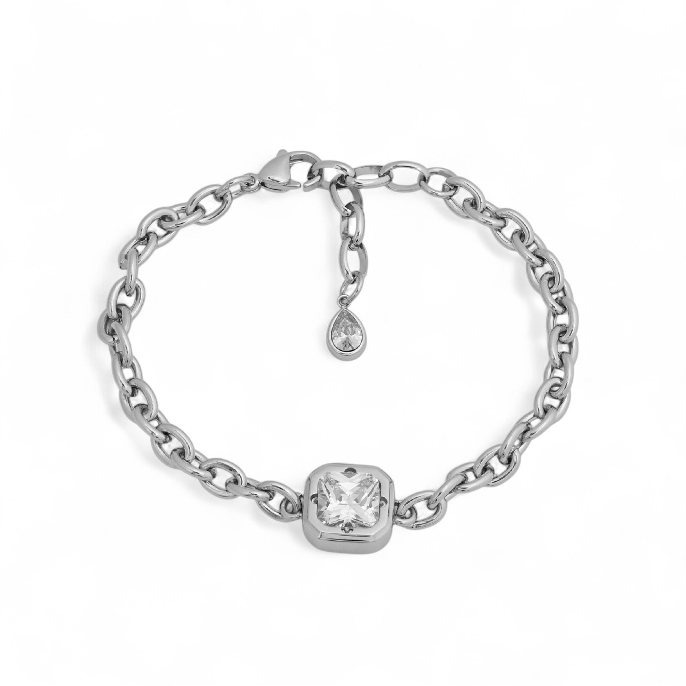 Pulseira Glamour com zircônia